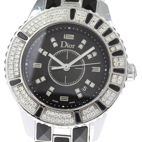 Christian Dior crystal CD11311B Diamond Bezel Quartz Ladies Watch_867766 - Picture 1 of 6